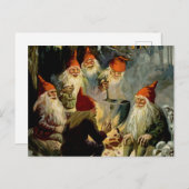 "Campfire Cooking" Elves von Jenny Nystrom Postkarte (Vorne/Hinten)