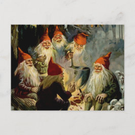 "Campfire Cooking" Elves von Jenny Nystrom Postkarte