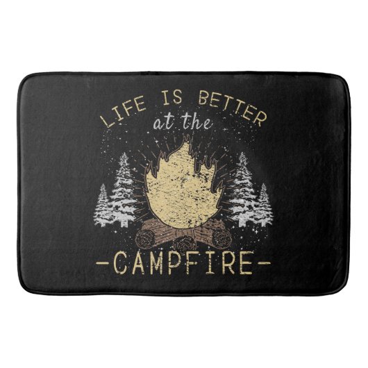 Campfire - Das Leben wird besser durch das Campfeu Badematte (Vorderseite)