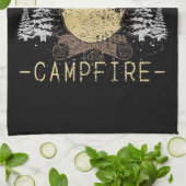 Campfire - Das Leben wird besser durch das Campfeu Geschirrtuch (Gefaltet)
