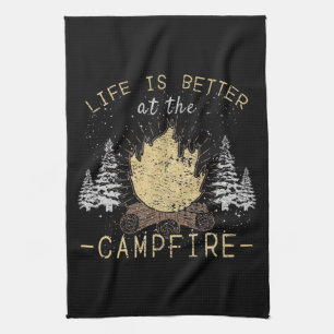 Campfire - Das Leben wird besser durch das Campfeu Geschirrtuch