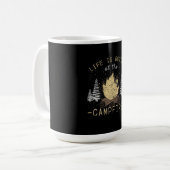 Campfire - Das Leben wird besser durch das Campfeu Kaffeetasse (Vorderseite Links)