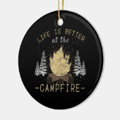 Campfire - Das Leben wird besser durch das Campfeu Keramik Ornament (Links)