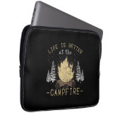 Campfire - Das Leben wird besser durch das Campfeu Laptopschutzhülle (Vorne Rechts)