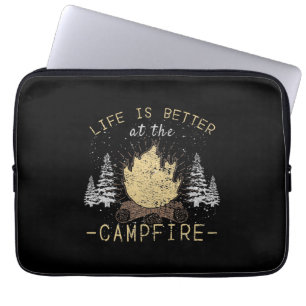 Campfire - Das Leben wird besser durch das Campfeu Laptopschutzhülle