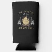 Campfire - Das Leben wird besser durch das Campfeu Selters Dosenkühler (Vorderseite)