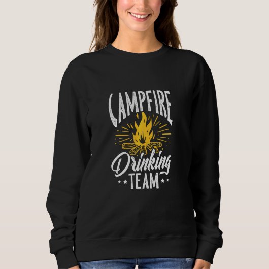 Campfire Drink Team Camping Camper Sweatshirt (Vorderseite)