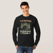 Campfire Drink Team Camping Wandern T-Shirt (Vorne ganz)