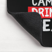 Campfire Drink Team Funny Camping Geschenk Mousepad (Ecke)