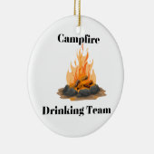 Campfire Drink Team Keramik Ornament (Rechts)