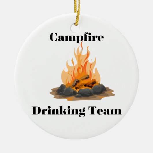 Campfire Drink Team Keramik Ornament (Vorne)