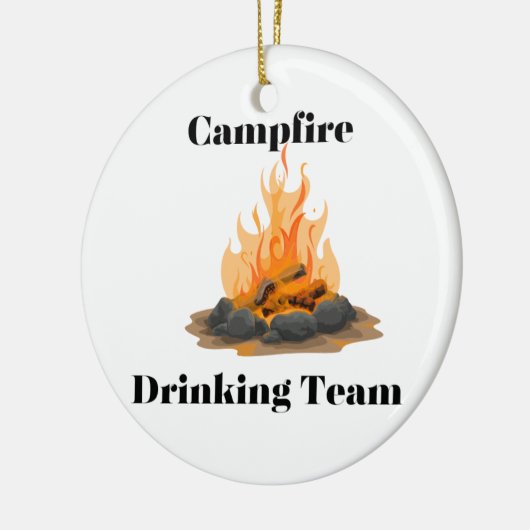 Campfire Drink Team Keramik Ornament (Links)
