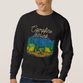 Campfire Drunk Camping Beer  Camper Drinker Drinki Sweatshirt (Vorderseite)