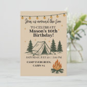 Campfire Einladung (Stehend Vorderseite)