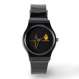 Campfire Heartbeat Camping Armbanduhr