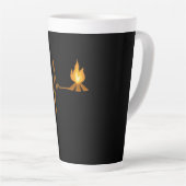 Campfire Heartbeat Camping Milchtasse (Rechte Ecke)