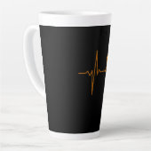 Campfire Heartbeat Camping Milchtasse (Linke Ecke)