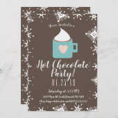 Campfire Hot Chocolate und Schneeflocken Winter Pa Ankündigung (Vorne/Hinten)