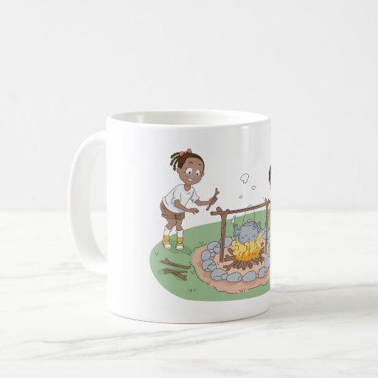 Campfire Kids Kaffeetasse (Vorderseite Links)