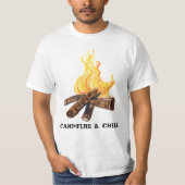CAMPFIRE & KIND Camping Bonfire Wasserfarbe T-Shirt (Vorderseite)