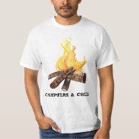 CAMPFIRE & KIND Camping Bonfire Wasserfarbe