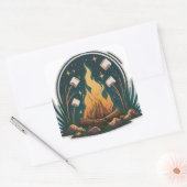 Campfire Lmiles Quadratischer Aufkleber (Umschlag)