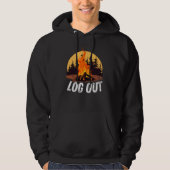 Campfire LOG OUT & Relax! Hoodie (Vorderseite)