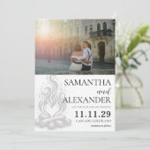 Campfire Love Save The Date (Stehend Vorderseite)