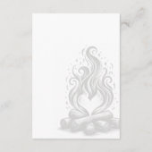 Campfire Love Wedding Details Begleitkarte (Rückseite)