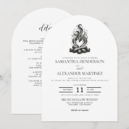 Campfire Love Wedding Einladung