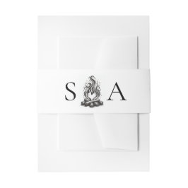 Campfire Love Wedding Einladungsbanderole