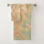 Campfire-Marmorwasserfarbe Badhandtuch Set (Insitu)