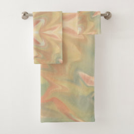 Campfire-Marmorwasserfarbe Badhandtuch Set