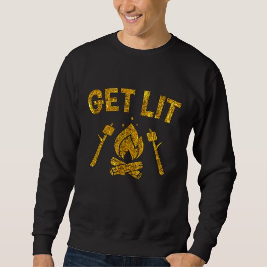 Campfire Marshmallows T Smores Camping Jo Sweatshirt (Vorderseite)