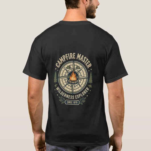 Campfire Master Camping-Shirt T-Shirt (Rückseite)
