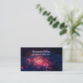 Campfire mit brennenden Membern Visitenkarte (Stehend Vorderseite)