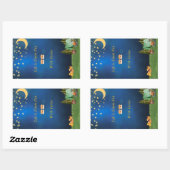 Campfire mit S'mores Aufkleber (Blatt)