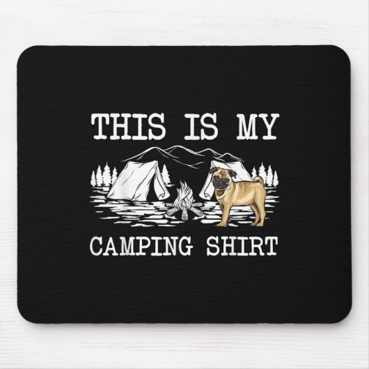 Campfire Mops Hund Das ist mein Camping Mousepad (Vorne)