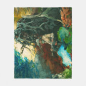 Campfire Mountain Man Adirondacks Winslow Homer Fleecedecke (Vorderseite)