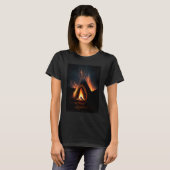 Campfire Nature Adventure Glamping Night Camping T T-Shirt (Vorne ganz)