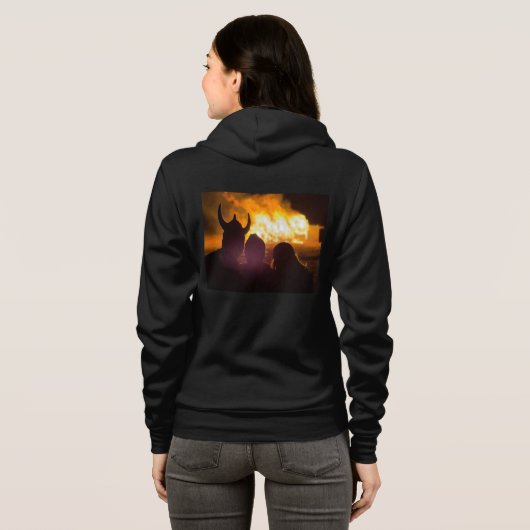 Campfire Neccesity for Firestarters Hoodie (Schwarz voll)