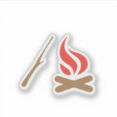 Campfire Nights Aufkleber (Vorderseite)