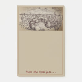 Campfire Notepad Post-it Klebezettel