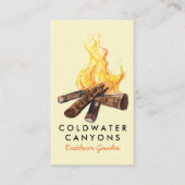 Campfire Outdoorsy Campingplatz Wandern Visitenkarte (Vorderseite)