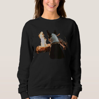 Campfire Print auf der Rückseite 2 Sweatshirt