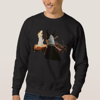 Campfire Print auf der Rückseite 2 Sweatshirt