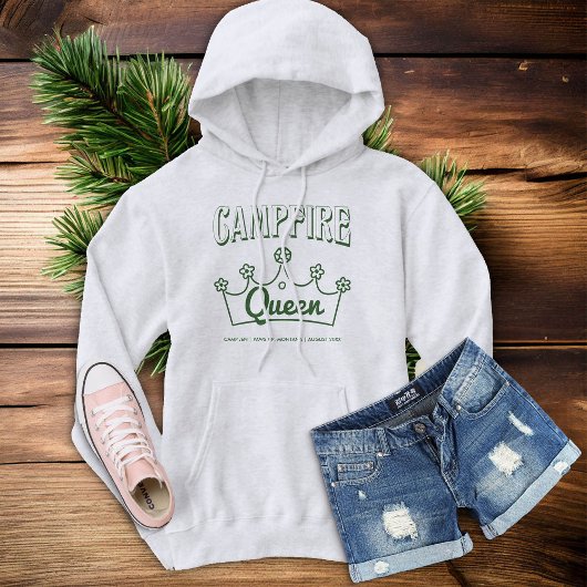 Campfire Queen Bride Camp Junggeselinnen-Abschied Hoodie