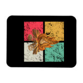 Campfire Retro Vintage Magnet (Horizontal)