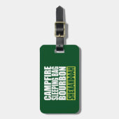 Campfire Schlaftasche Bourbon Shenandoah Gepäckanhänger (Vorderseite vertikal)