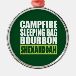 Campfire Schlaftasche Bourbon Shenandoah Ornament Aus Metall